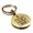 Gold, variant on Stainless Steel Awesome Dad Round Medallion Keychain Circle Ring