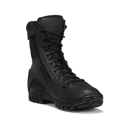 BELLEVILLE Men s Khyber TR960Z 8in Black Hot Weather Lightweight Side-Zip Boots Size: 11 Width: R