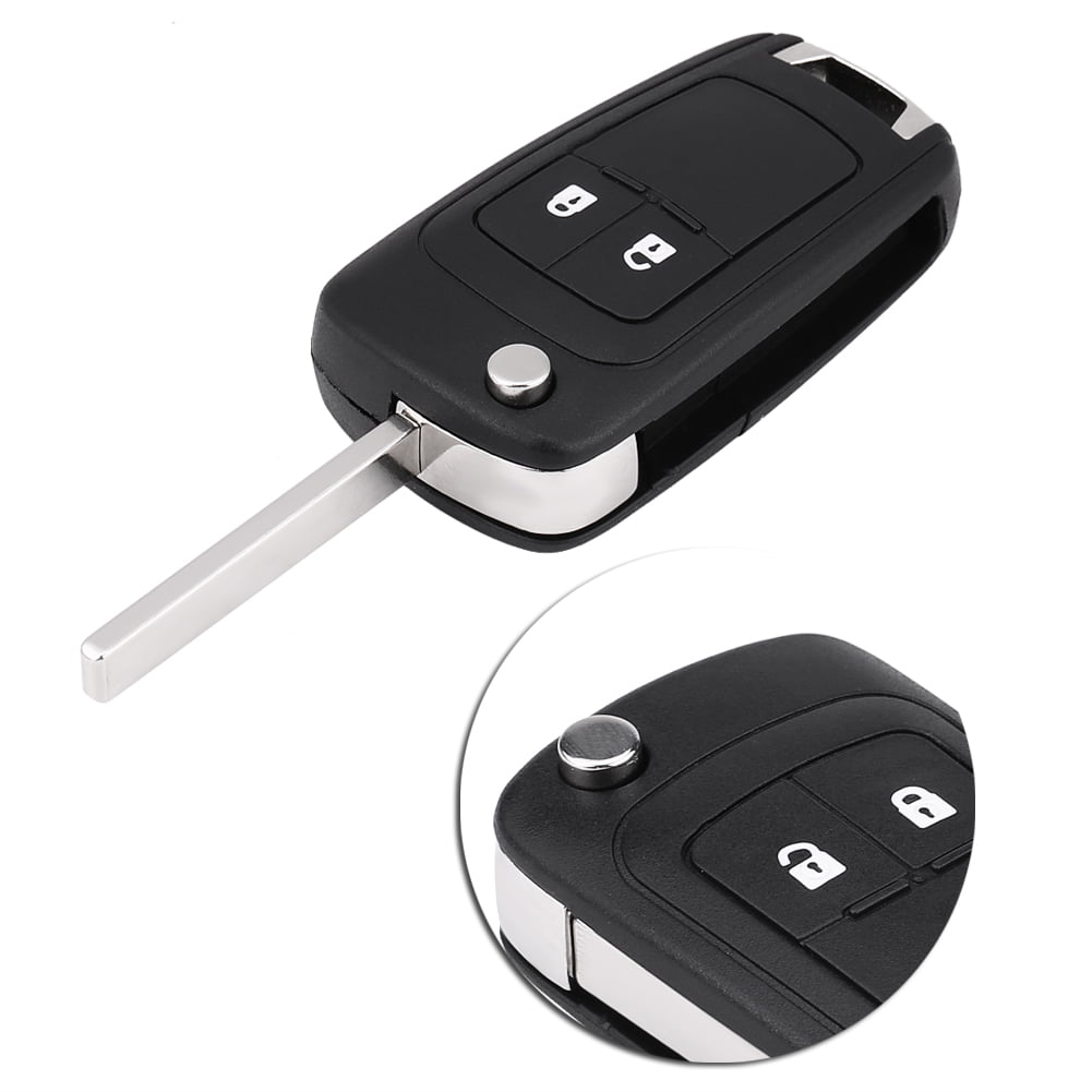 Qiilu 2-Button Car Remote Control Key Fob 433Mhz ID46 Chip for Opel Astra J Corsa E Insignia 5WK50079 