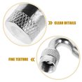 thumbnail image 3 of unbranded 6Ud Extensores De De Metal Para Inflado Fácil En Autos Y Motocicletas Color Plata, 3 of 7