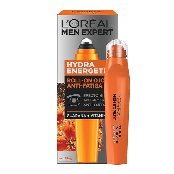 Crema para contorno de ojos L'Oréal Men Expert hydra energetic roll on efecto anti-fatiga 10 ml
