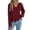 Wine, variant on Clossjun Knit Sweater for Women Oversized Distressed Cable Pullover Tops with Frayed Edges Vintage Style Fall Winter Knitwear
