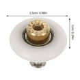 thumbnail image 2 of FUTUREORYY Shower Enclosures 2Pcs Round Arc Metal Shower Door Runners Replacement for Glass Sliding Doors, 2 of 8