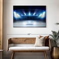 thumbnail image 3 of Elephant Stock Hockey Stadium Wall Art - Horizontal Canvas Wall Art - Living Room Wall Decor - Sports Canvas - Blue And White Decor - 45" x 30", 3 of 8
