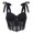 Black, variant on Womens Gothic Gemstone Corset Top Party Bustier Waist Trainer Elegant Shapers Black M