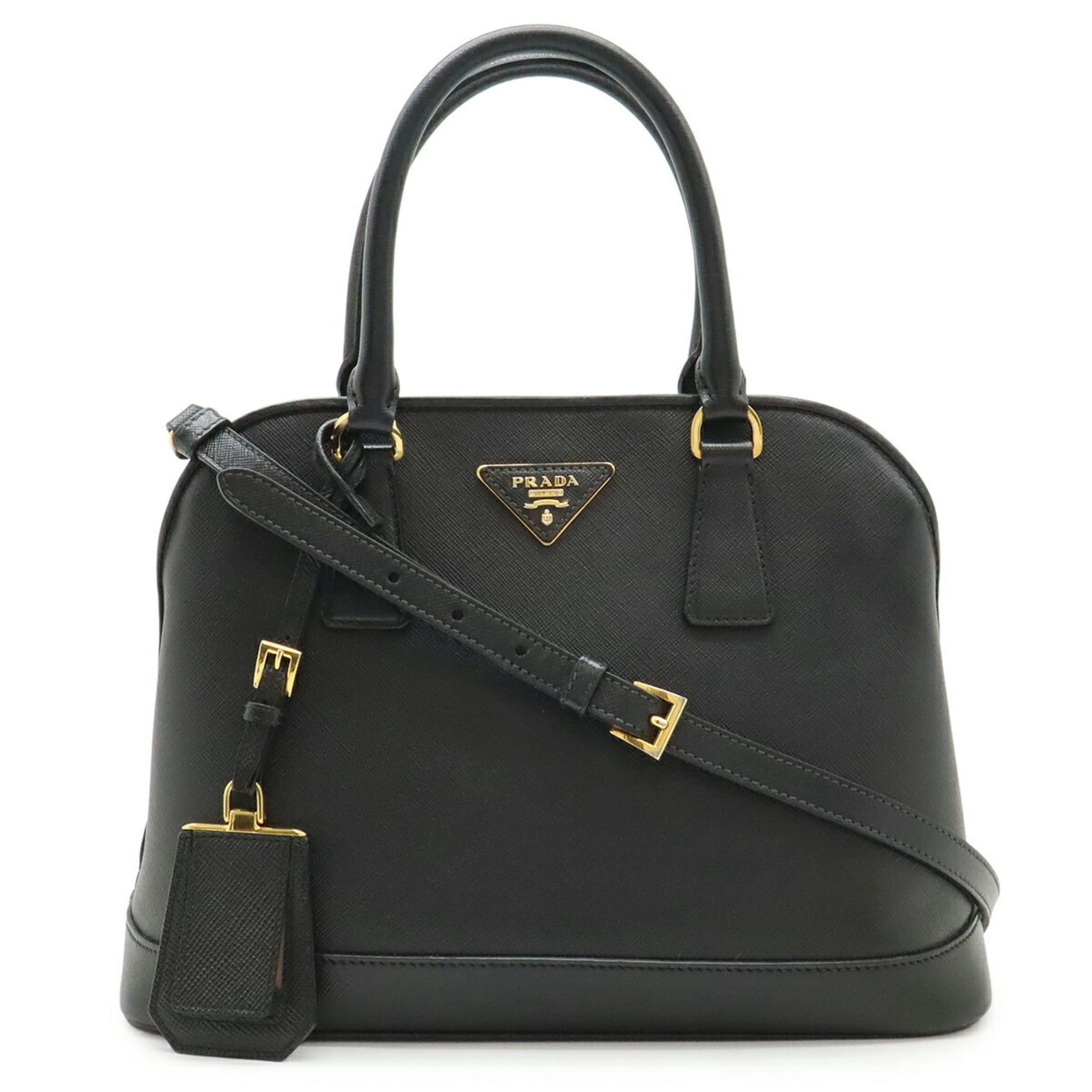 Pre-Owned Prada VITELLO PHENIX 1BG044 Women's Leather Handbag