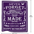 thumbnail image 5 of Retirement Gifts for Men 2024, Retirement Blanket, Retirement Gift, Best Men Retirement Gifts Ideas, Funny Retired Gifts for Dad, Doctors, Farewell Gifts for Coworker Throw Blanket 60"x 50", 5 of 5