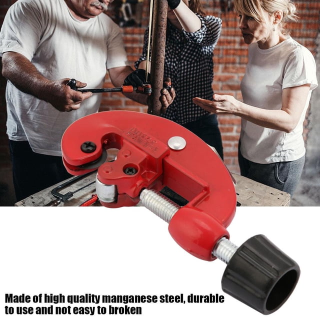 Qiilu Portable Steel Copper Pipe Cutter Tube Cutting Tool for Metal Pipe, Pipe Cutter, Metal Tube Cutter