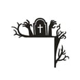 thumbnail image 1 of Decoración de marco de puerta de Halloween, pegatina de esquina de puerta de madera, decoración de pared para el hogar, suministros de fiesta de miedo, 1 of 4