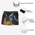 thumbnail image 5 of Rateoe Firefly Forest Fox Mens Boxer Briefs Poly Spandex Performance Boxer Briefs Underwear Hem Boxer Briefs - Large, 5 of 8