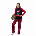 thumbnail image 4 of LuLiaMenton Christmas Pajamas, Santa Hat Print, Red Plaid Matching PJs, Plus Sizes, Men M, 4 of 6