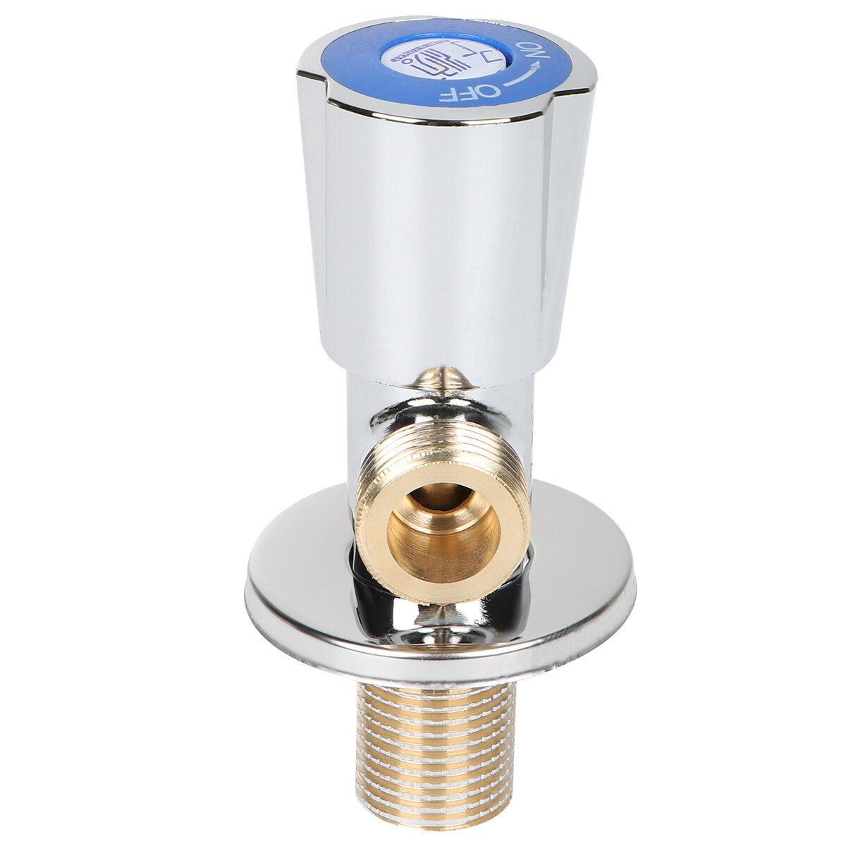 Brass Flow Control Valve 1PC All Copper 4 Corner in out Triangle Water