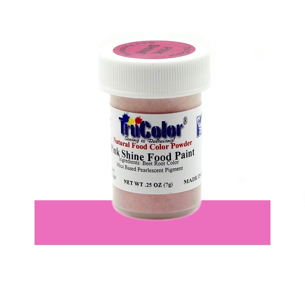 TruColor Pink Shine Natural FoodColoring Powder Paint, 7 Grams