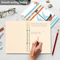 thumbnail image 4 of FORMRS 1-Subject Spiral Notebook 8" x 5" College Ruled 60 Refillable Sheet A5 Hard Cover, Blue Nautical Pattern, 4 of 7