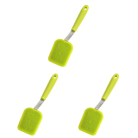 3 Pieces Veggie Spiralizer Dish Rack Cleaning Brush Pot Green