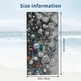 thumbnail image 2 of PHYHOO  Silver Gray Glitter Microfiber Sand Free Beach Towel Oversized Quick Dry Absorbent for Pool Swimming Bathroom Beach Towel  30x60in, 2 of 8