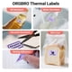thumbnail image 3 of Etiquetas térmicas ORGBRO, 40 x 30 mm, 230 etiquetas/rollo, 3 rollos, color morado, 3 of 7