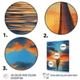 thumbnail image 3 of Designart "Horizons Illuminated by Sailboats I" Nautical & Beach Floater Framed Canvas Print, 3 of 7