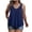 *Blue, variant on VBVC Women's Plus Size V Neck Tank Top, Ladies' Pleated Front Sleeveless Top, Casual Loose Fit Flowy Tunic For Women,Black,XL-5XL