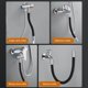 thumbnail image 5 of Bewildely Extensión de grifo, manguera de goma, lavabo de tocador antisalpicaduras, baño, cocina Universal, accesorios de giratorios alargados Juegos de accesorios de baño Negro 30cm Bewildely HA009319-04, 5 of 6