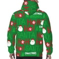 thumbnail image 7 of Lsque Cute Santa Pattern Casual Men's Hoodie,Hooded Sweatshirt with Kangaroo Pocket,Pullover Hoodie-3X-Large, 7 of 7