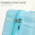 thumbnail image 5 of 20"/24"/28" Luggage Sets 3 Piece,Modern Spinner Wheel Luggage,Waterproof Carry on Suitcase with 360°Silent wheel,Combination Lock,Retractable Handle,Full Capacity Design Inside Suitcase,Blue, 5 of 7