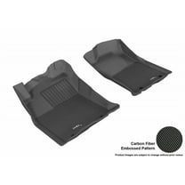 3D MAXpider 2012-2015 Fits Toyota Tacoma Double Cab Kagu 1st Row Black Carbon Fiber Embossed Pattern Floor Mat L1TY09011509