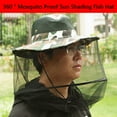 thumbnail image 3 of Gorro Malla para Insectos Midge Hat Protector Facial para Pesca Al Aire Libre (camuflaje Verde), 3 of 9