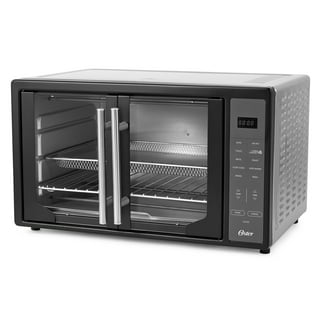 Elite Gourmet ETO-4510M French Door 47.5Qt, 18-Slice Convection Oven  4-Control Knobs, Bake Broil Toast Rotisserie Keep Warm, Includes 2 x 14  Pizza