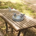 thumbnail image 5 of Resin Bird Bath for Outdoors, Ground & Tabletop Decor, Ground Feeders Bird Bath Feeding Bowl for Outdoors, Garden Deck, Balcony, Yard, Lawn (1PC), 5 of 9