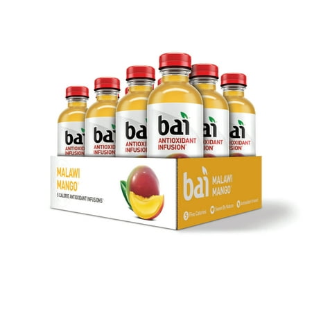 Bai Antioxidant Infused Beverage, Malawi Mango, 18 Fl Oz, 12 (Best Mango E Juice)