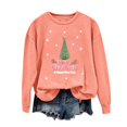 thumbnail image 2 of EGNMCR Chandails en Molleton à Capuche pour Femmes, Chandails en Molleton pour Femmes, Chandail à Capuchon Décontracté à Manches Longues de Noël Mode Décontractée à Manches Longues Col Rond Imprimé Chandails en Molleton Blouse pour Femmes, 2 of 4