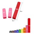 thumbnail image 1 of serony 51 Pack Rainbow Fraction Blocks Tower Cube Math Education Kit for Kids, 1 of 9