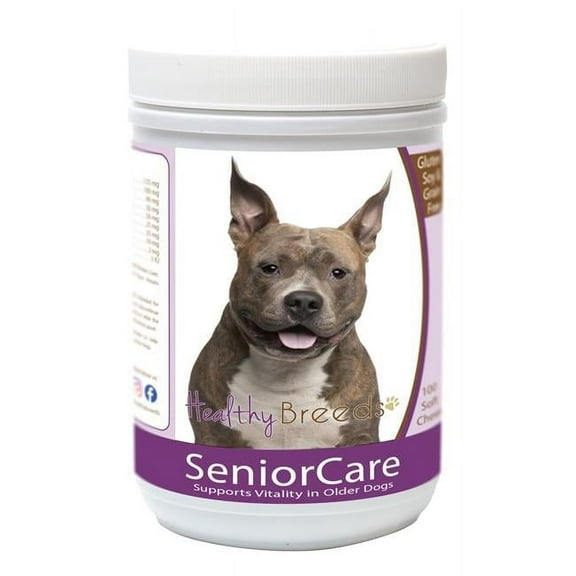 Healthy Breeds 840235163930 American Staffordshire Terrier Senior Dog Care Soft Chews