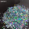 thumbnail image 1 of 20 g/bolsa láser hexágono holográfico brillo grueso puntas de uñas polvo de brillo copos de sirena brillo resina cristal barro Tan Jianjun unisex, 1 of 2
