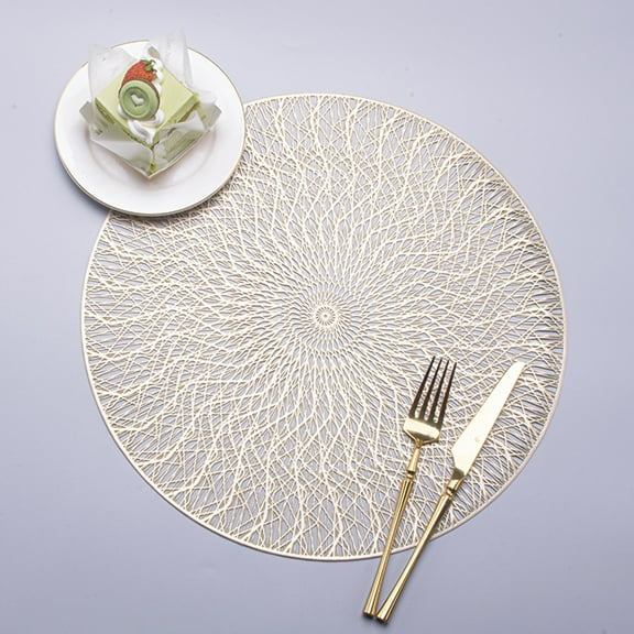 Sunjoy Tech Table Placemat Durable Hollow Design Anti Scald Mats Functional Table Mat for Home Kitchen