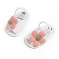 thumbnail image 5 of Infant Baby Girls Summer Flower Sandals Bowknot T-Strap Glittery Open-Toed Butterfly Shoes Soft Non-Slip Sole Princess Flat Shoes, 5 of 9