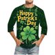 thumbnail image 5 of Camisetas de Manga Larga para Hombres, Día de San Patricio 3/4 Manga Impresión Movimiento Culturismo Camiseta, 5 of 8