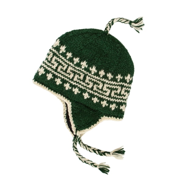 Gorro KOSHI de Lana Tejido a Mano con Forro Sherpa y Orejeras