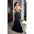 thumbnail image 4 of Women's Royal Queen Beaded Corset Mermaid Gown with Open Back & Crisscross Straps – Sparkly Formal Prom 2026 Dress RQ8209 Black And12 BLACK/NUDE, 4 of 8