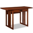 thumbnail image 1 of Leick Computer Wood Desk in Mission Oak Chocolate, 1 of 8