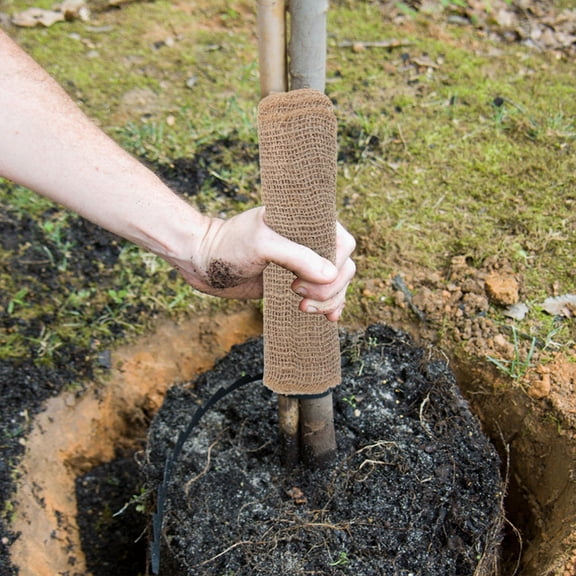 CIMAXIC Tree Wraps Protect Bark Jute Cloth 2 Rolls for Plants