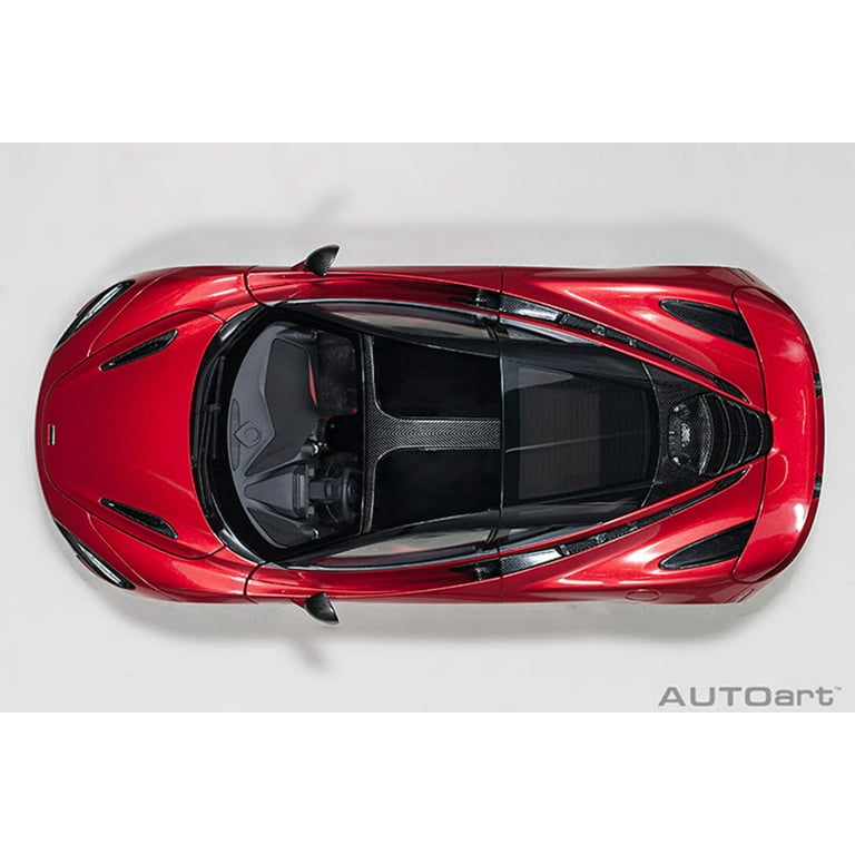 Mclaren 720S Memphis Red Metallic with Black Top and Carbon