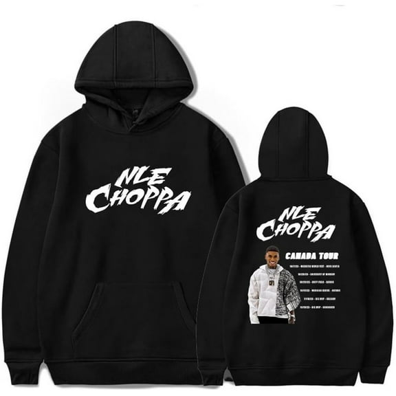 NLE Choppa Tour Merch Hoodie Pockets Drawstring Unisex Hooded Sweatshirt Fashion Clothing