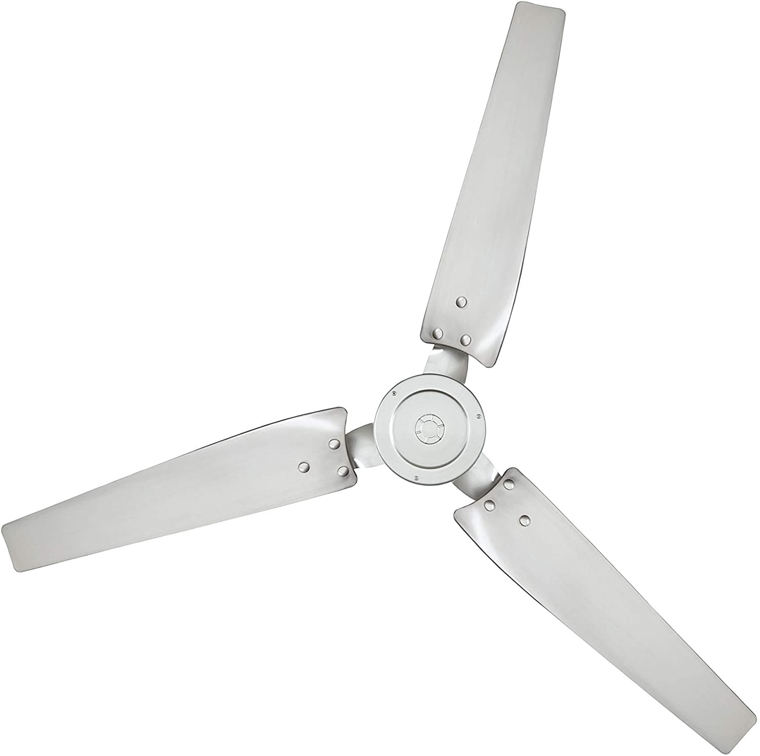 Noble Comfort AM3194 60" Ceiling Fan, Damp Rated - Silver , Wall Control
