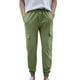 thumbnail image 1 of Puntoco Pantalones casuales largos para hombre Pantalones casuales de moda para hombre de color sólido con múltiples bolsillos cargo y cuerda elástica, 1 of 3