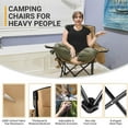 thumbnail image 4 of KingCamp Padded Oversized Chair with Cupholder, Cooler, and Pocket, Khaki, 4 of 7