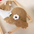 thumbnail image 6 of Kids Sun Hat Wide Brim Beach Hat Beach Hats for Backpacking, Outdoor, Party, Summer, Birthday Gifts Brown, 6 of 7