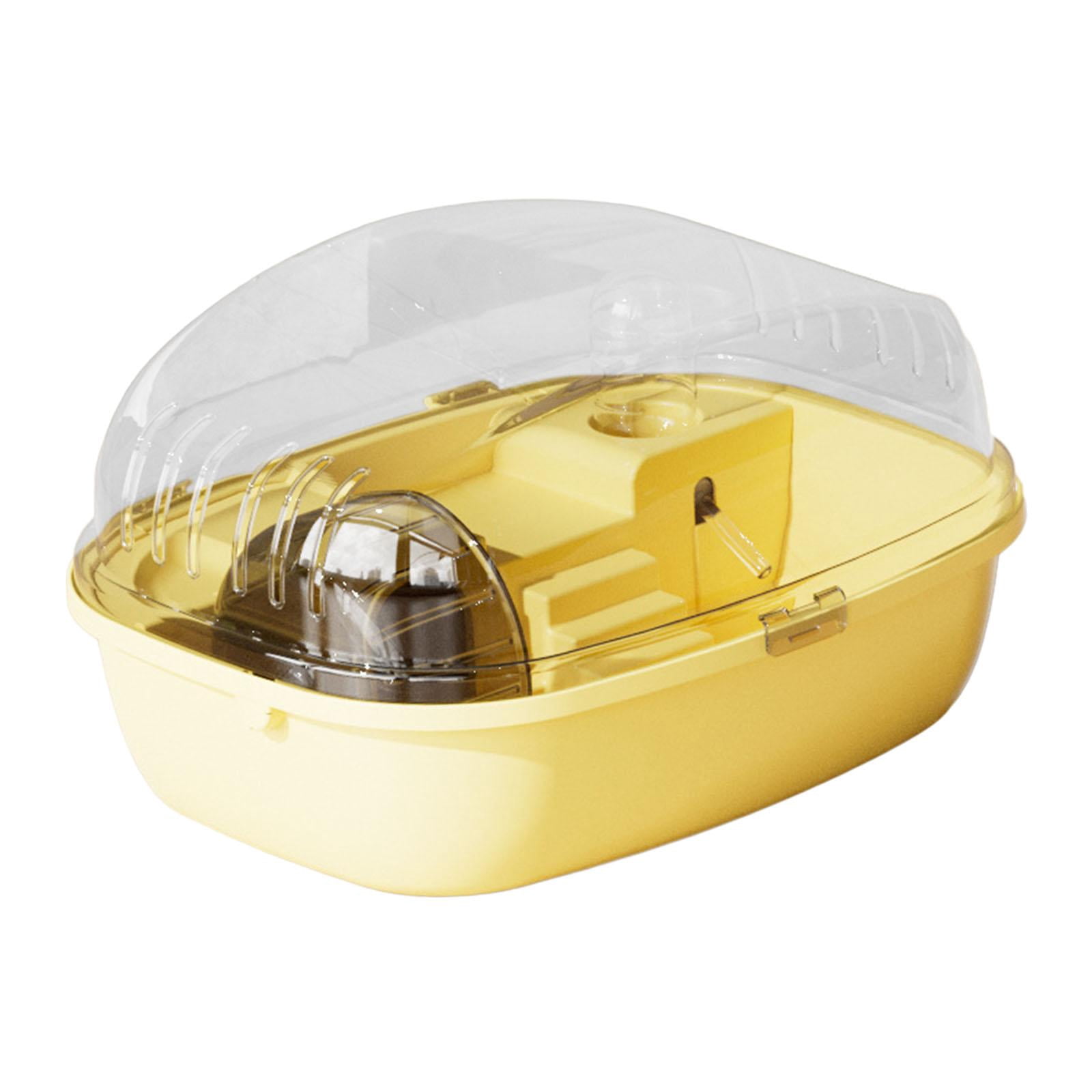 FITYLE Hamster Cage Habitat Exercise Playing House Openable Top Small Animal Cage for Guinea Pigs Hedgehog Small Animals yellow