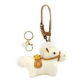 thumbnail image 3 of Colgante de bolso con forma de caballo, accesorio para bolso con llavero y anillos de peluche creativos. Blanco con cordón, 3 of 9